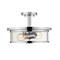 Z-Lite Savannah 2 Light Semi Flush Mount, Chrome & Clear 462SF14-CH - alternate 1